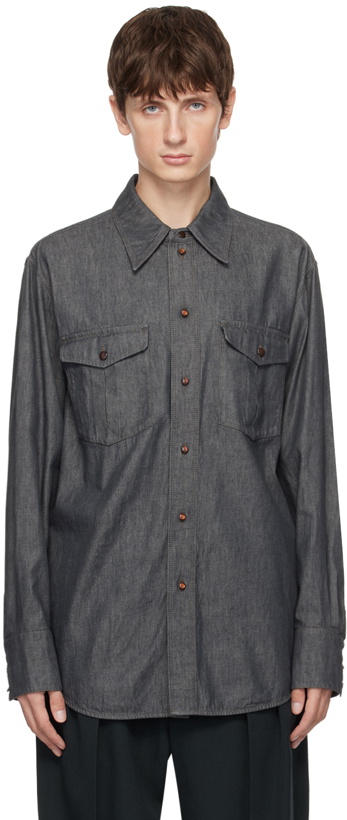 Photo: LEMAIRE Gray Western Shirt