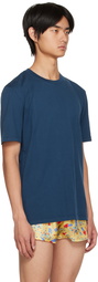 Maison Margiela Blue Crewneck T-Shirt