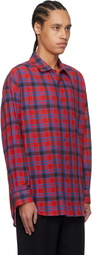 The Row Red & Blue Lancaster Shirt