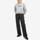 Napapijri Women's Box Cropped Sweat in Med Grey Mel