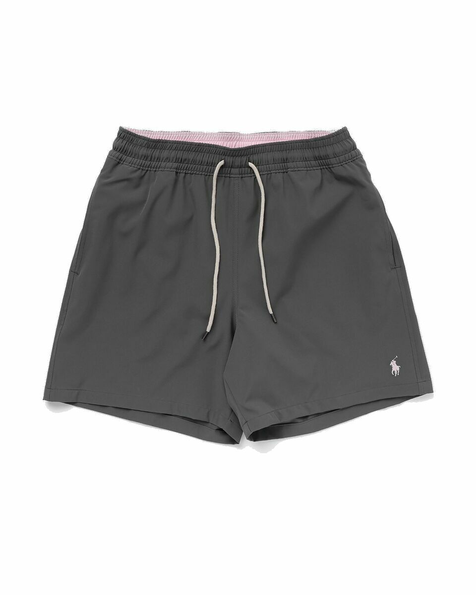 Photo: Polo Ralph Lauren Traveler Mid Trunk Grey - Mens - Casual Shorts