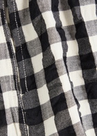 Free People Checked Seersucker Shorts Black And White