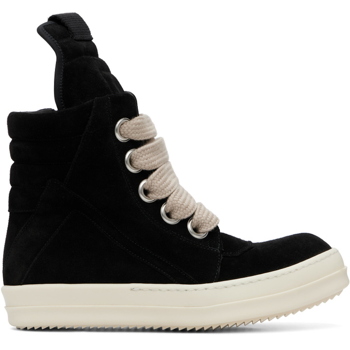 Photo: Rick Owens Black Tower Jumbolaced Geobasket Sneakers