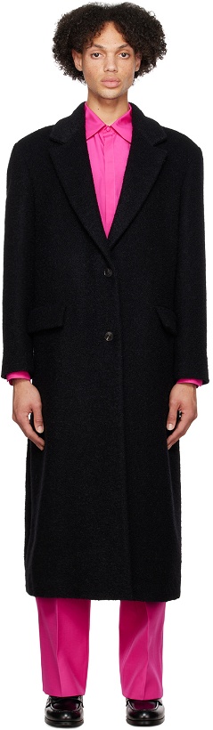 Photo: Valentino Black Single-Breasted Coat