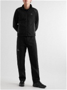 OSTRYA - Surplus Logo-Appliquéd Shell-Trimmed Fleece Jacket - Black