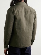 James Perse - Padded Herringbone Cotton Overshirt - Green