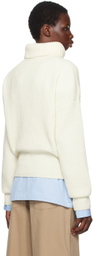 Moncler White Patch Turtleneck