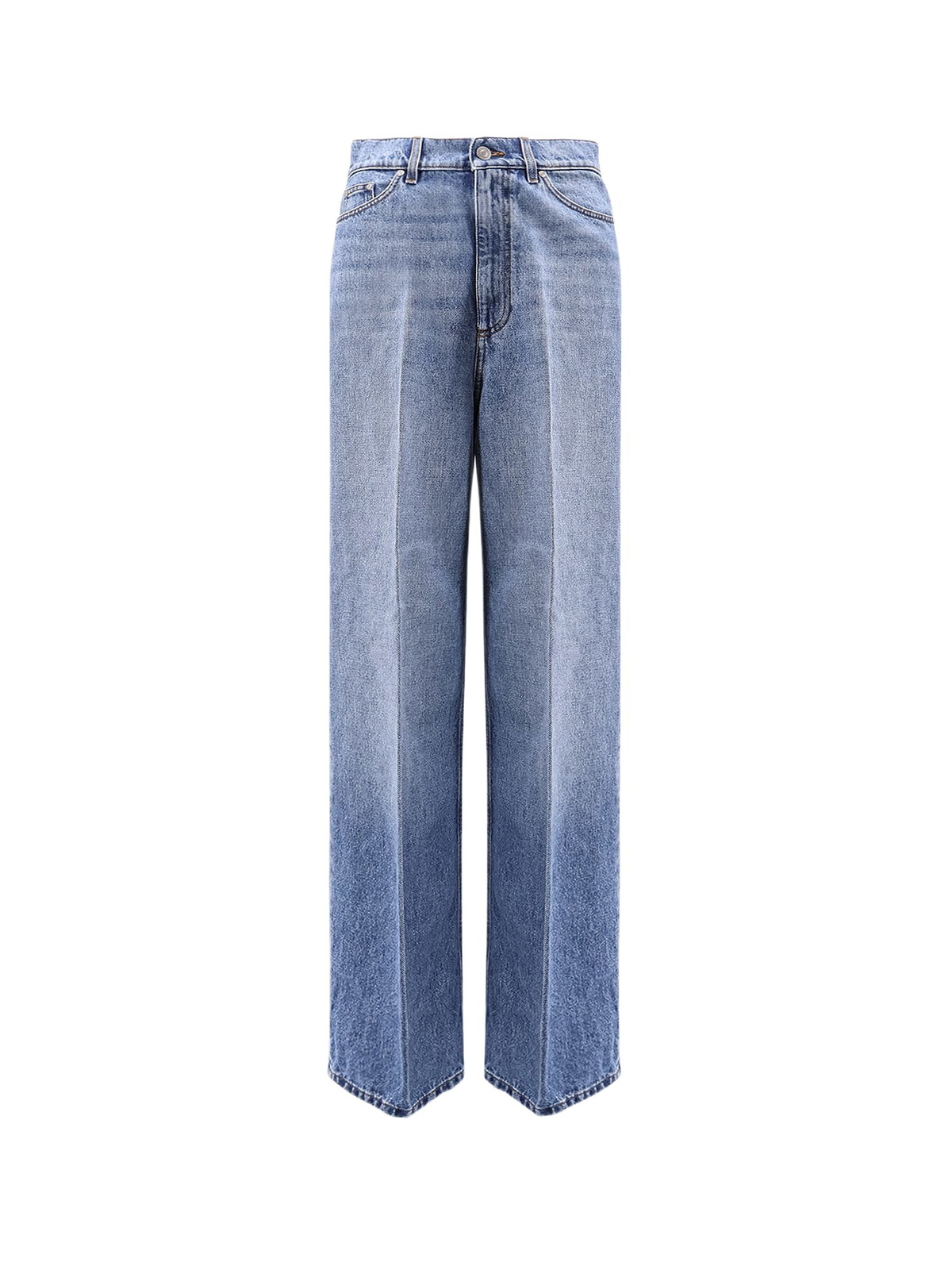 Stella McCartney Denim Skirt With Suede Inserts Stella McCartney