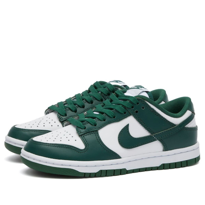 Photo: Nike Dunk Low Retro in White/Varsity Green