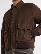 Valstar - Colin Suede Bomber Jacket - Brown