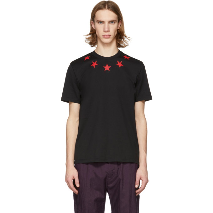 Photo: Givenchy Black and Red Vintage Stars T-Shirt