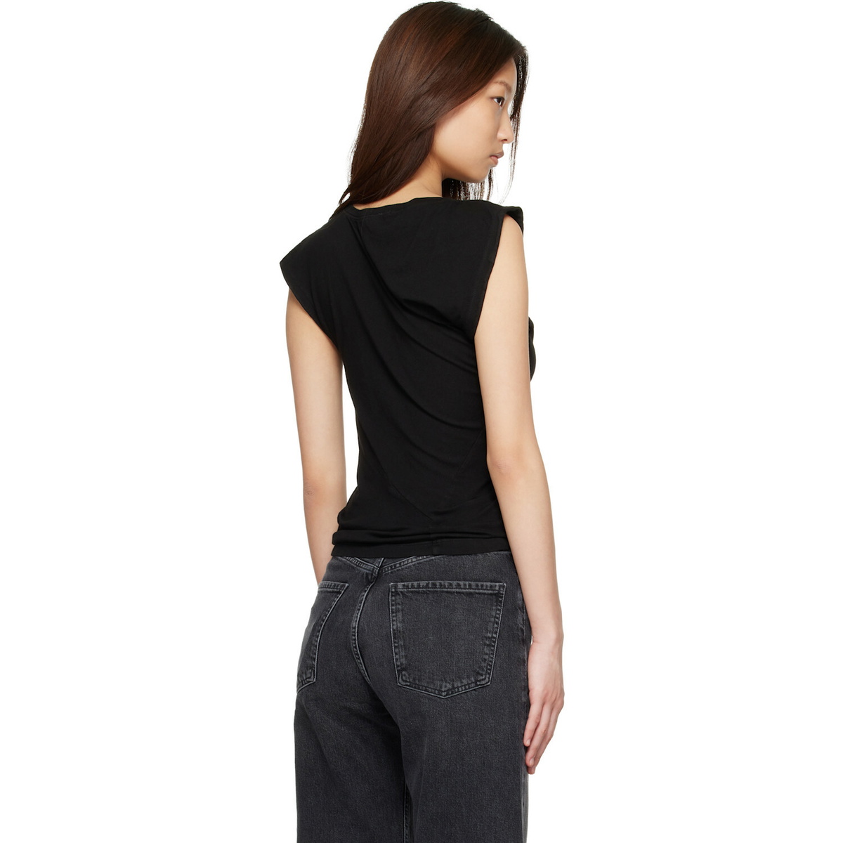 AGOLDE Black Beth T-shirt