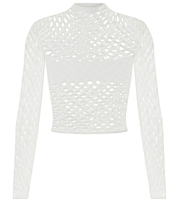 Photo: Jean Paul Gaultier Mesh crop top