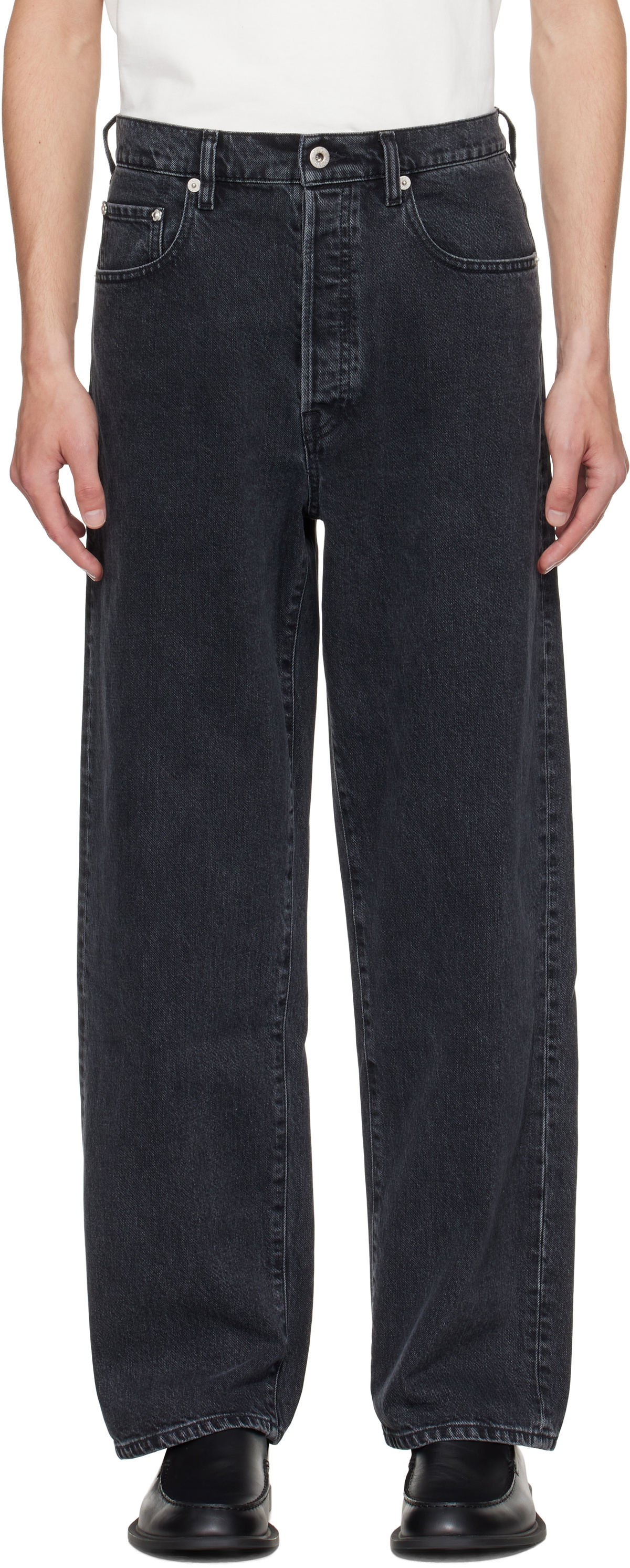Kenzo Black Kenzo Paris Botan Loose Fit Jeans