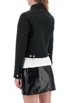 COURREGES twill trucker jacket in Black