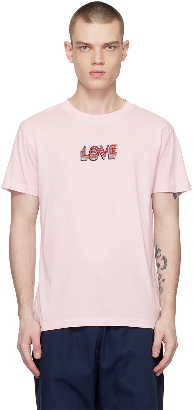 Photo: VIKTOR & ROLF MISTER MISTER Pink 'Love' T-Shirt