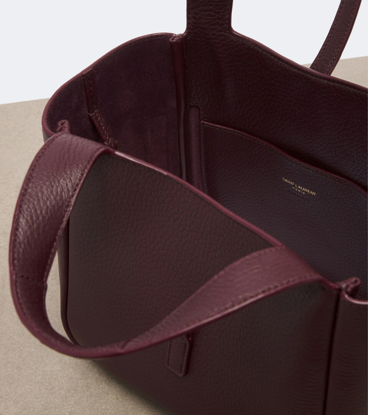 Saint Laurent Le 5 à 7 Bea Baby leather top-handle bag