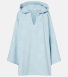 Hunza G Hooded cotton terry poncho