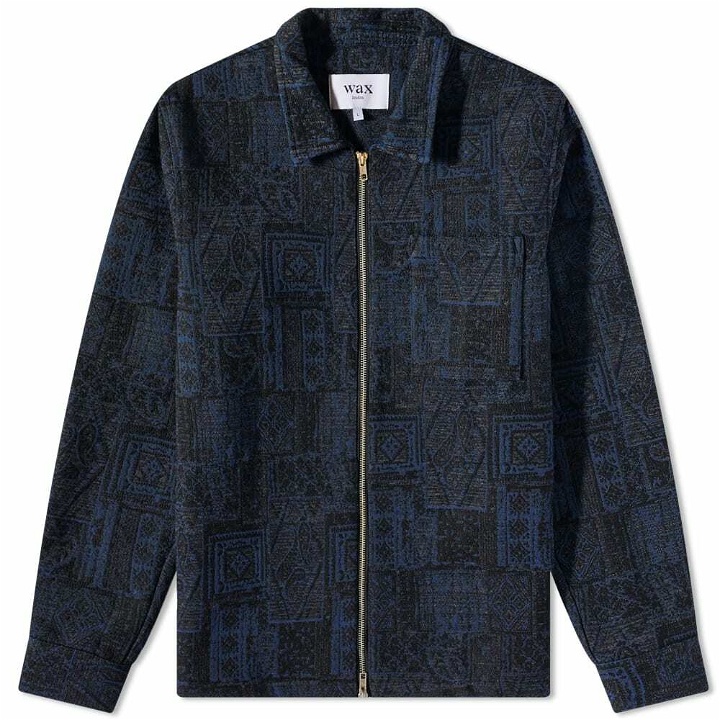 Photo: Wax London Men's Spin Jacquard Chase Jacket in Navy And Ecru