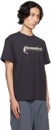 Gramicci Black Printed T-Shirt