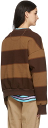 Noon Goons Brown Big Stripe Icon Sweatshirt
