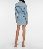 Alexandre Vauthier - Asymmetric zipped denim minidress