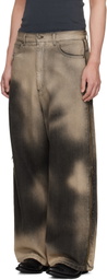 LU'U DAN Gray Side Zip Jeans