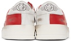 Golden Goose White & Red Stardan Sneakers