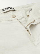 Aspesi - Straight-Leg Linen Trousers - White