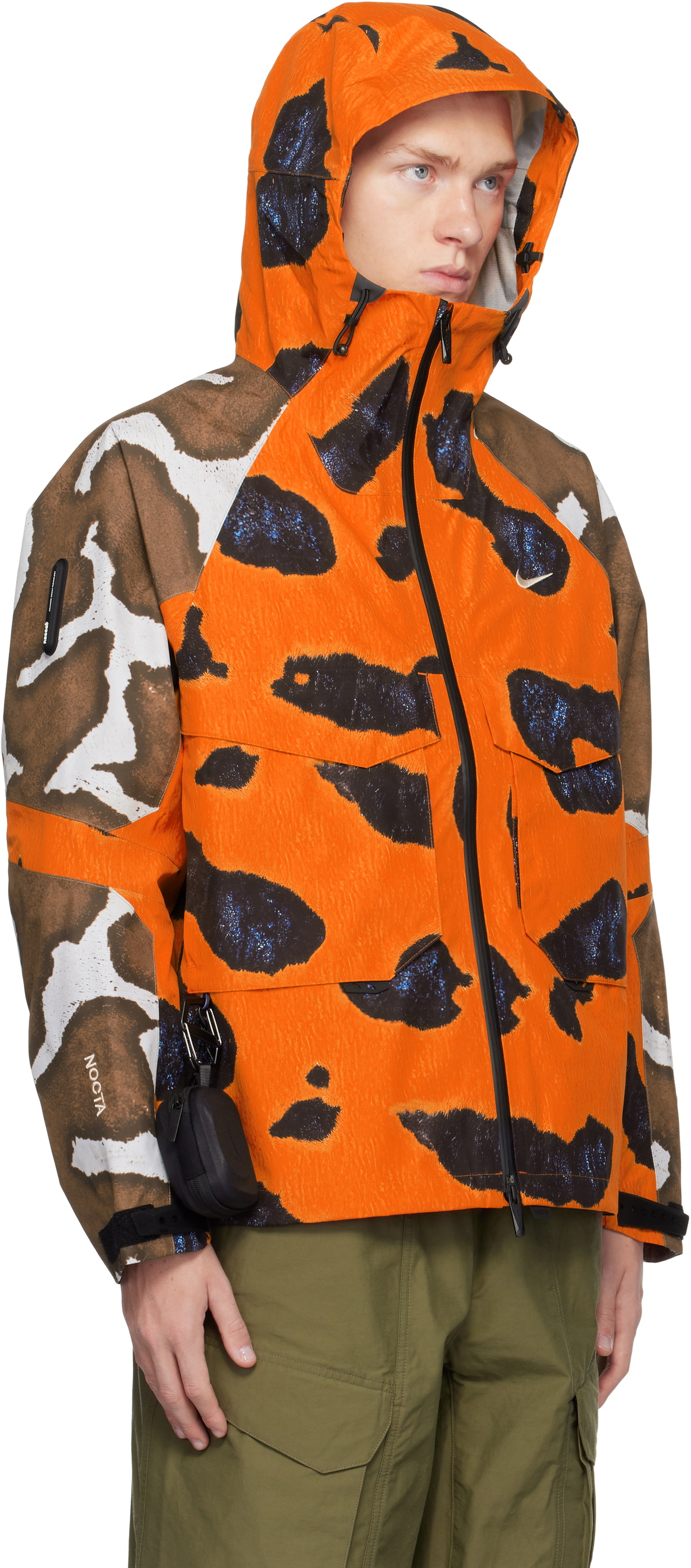 Nike orange camo jacket sale