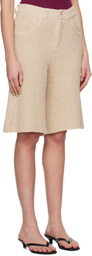 Aya Muse Beige Cae Shorts