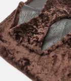 Nour Hammour Shearling scarf