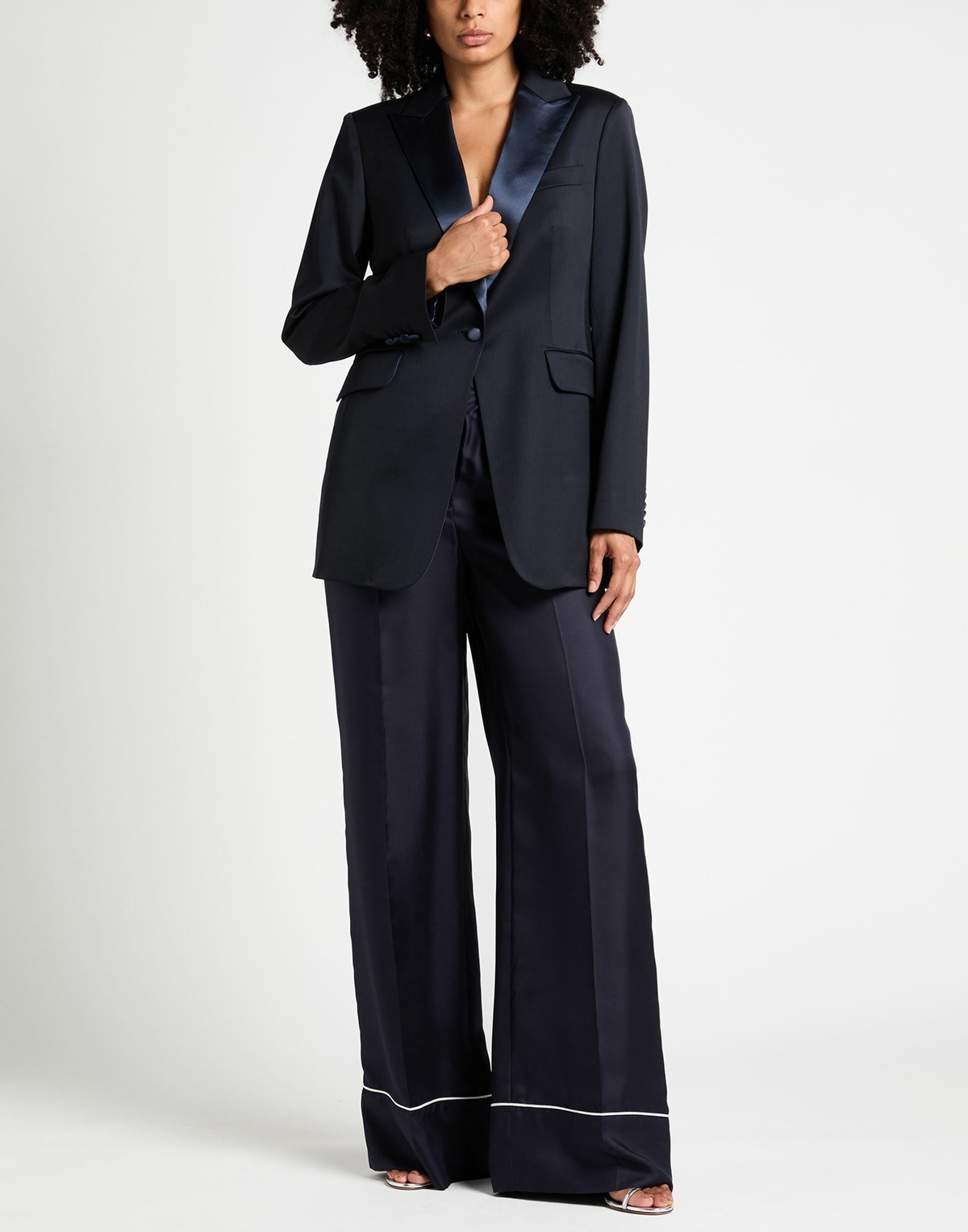 Kiton Womens Blazer Midnight in Blue