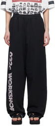 032c Black Outlaw Oversized Lounge Pants