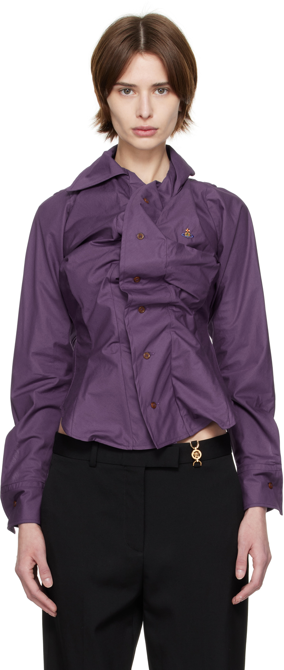 Vivienne Westwood Purple Drunken Shirt Vivienne Westwood