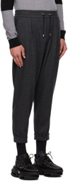 Balmain Gray Rolled Cuff Lounge Pants