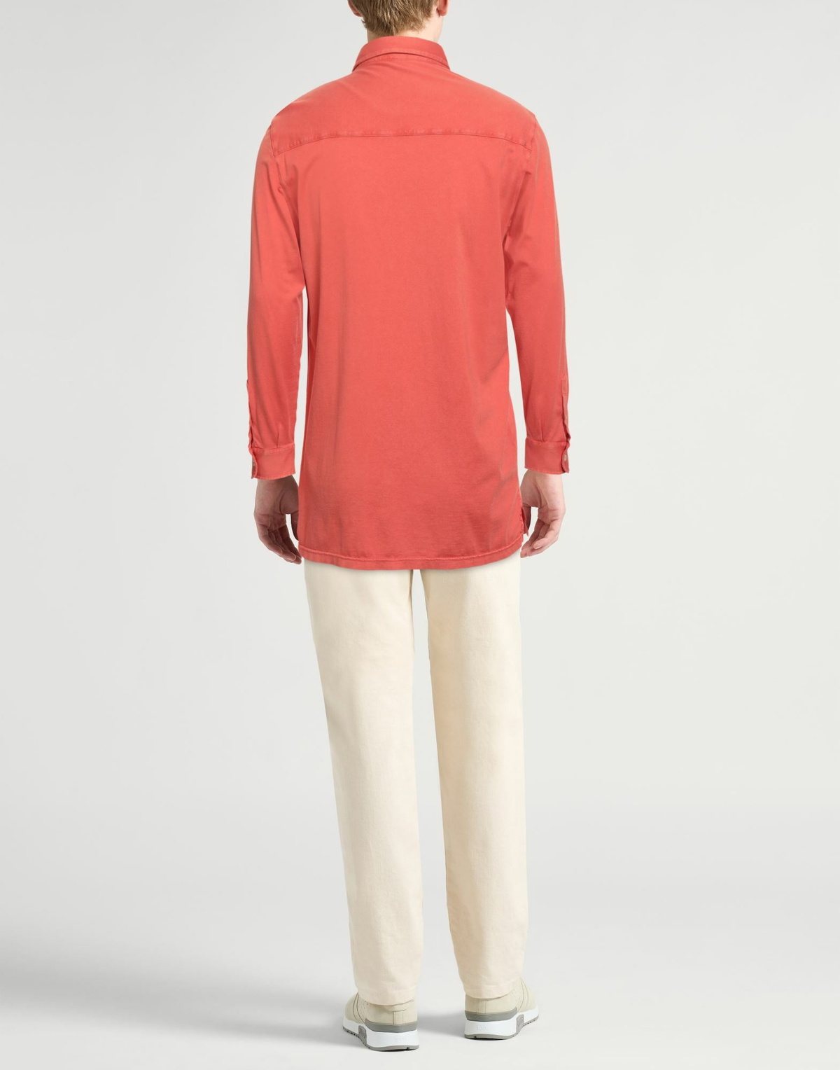 Fedeli Mens Shirt in Orange