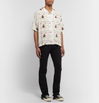 Rhude - Camp-Collar Printed Woven Shirt - White