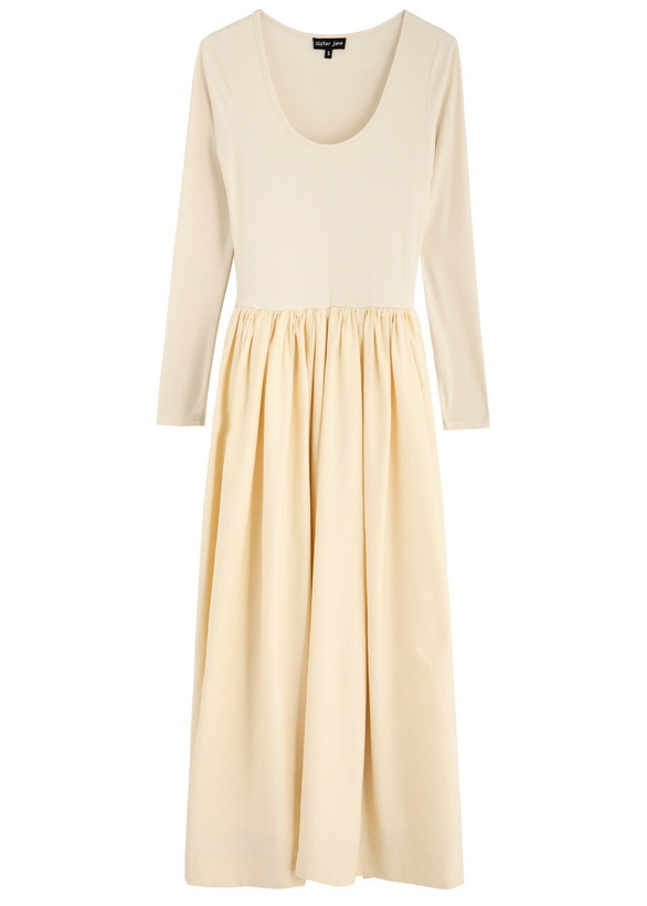 Photo: Sister Jane Darling Stretch-jersey Midi Dress Cream