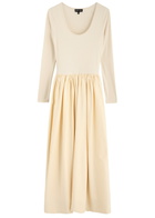 Sister Jane Darling Stretch-jersey Midi Dress Cream