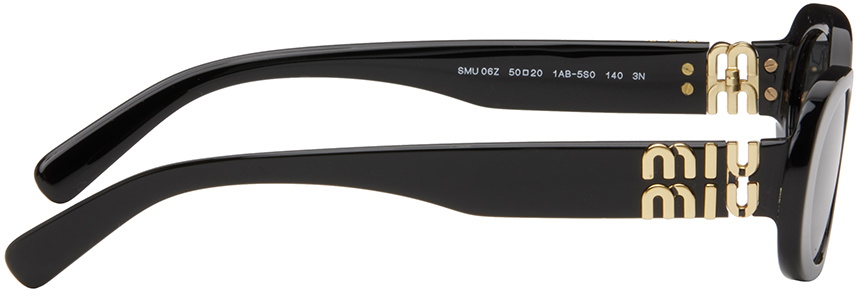 Miu Miu Eyewear Black Glimpse Sunglasses Miu Miu