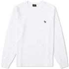 Paul Smith Men's Long Sleeve Zebra Logo T-Shirt in White