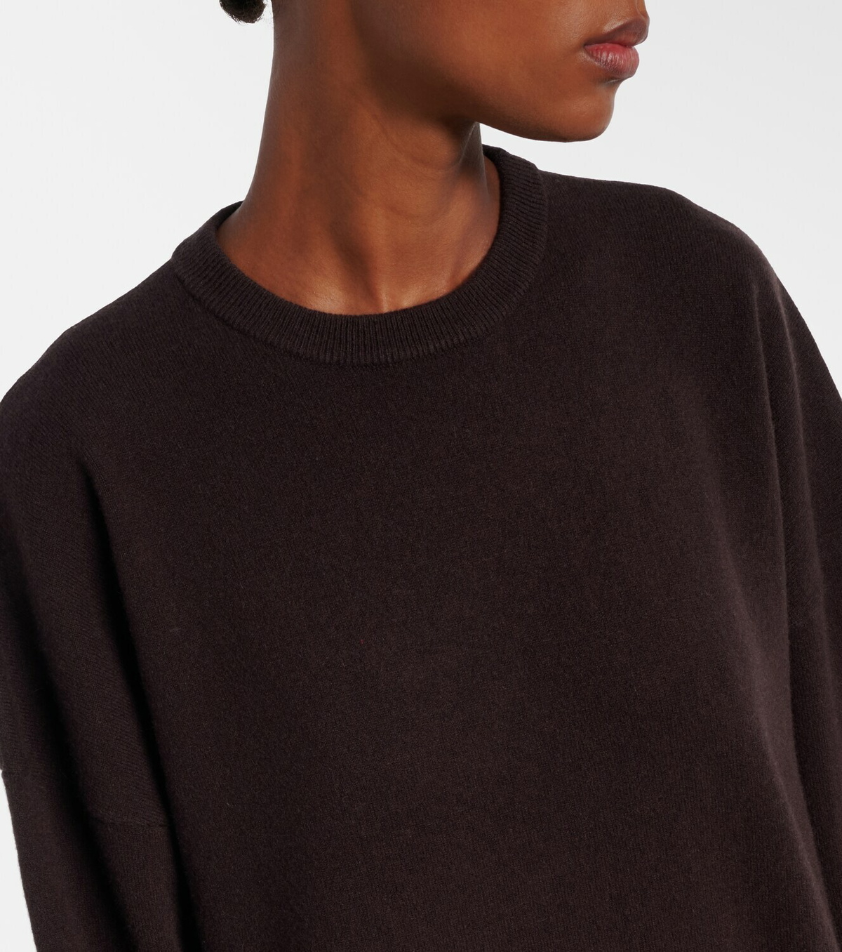 Extreme Cashmere N°106 Weird Short cashmere-blend midi dress