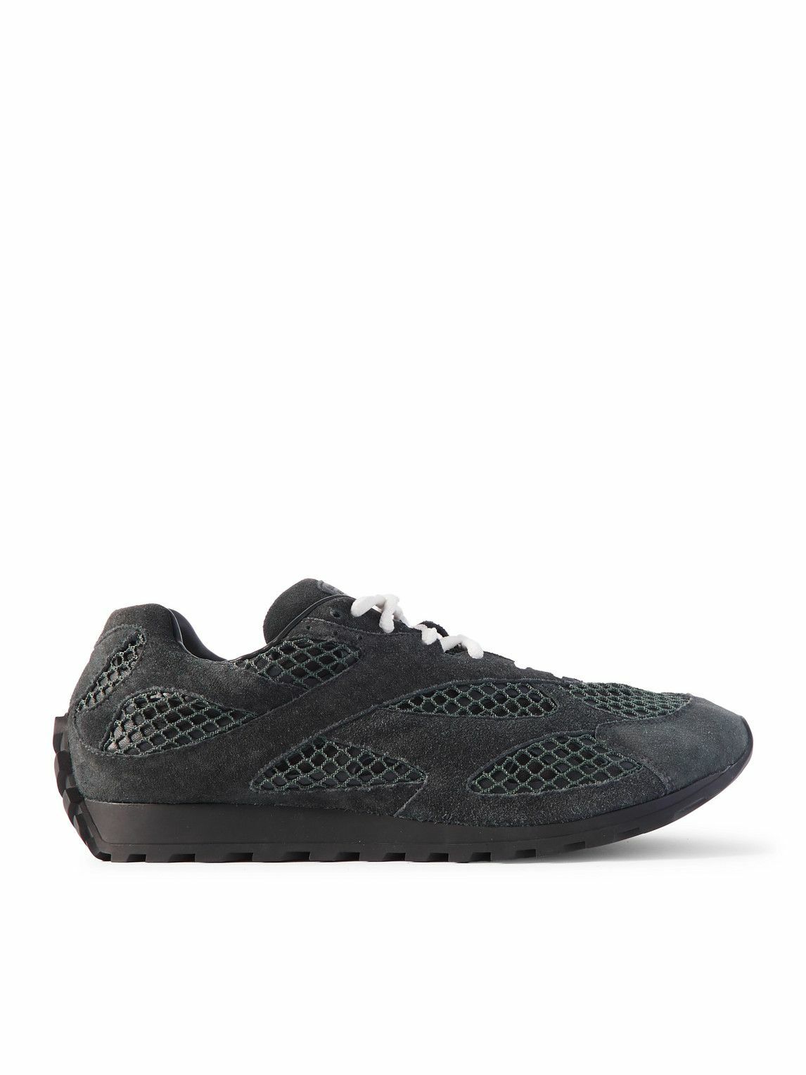 Bottega Veneta - Orbit Suede, Mesh and Leather Sneakers