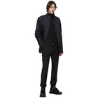 Z Zegna Reversible Black Quilted Jacket