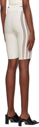 Dion Lee White Column Shorts