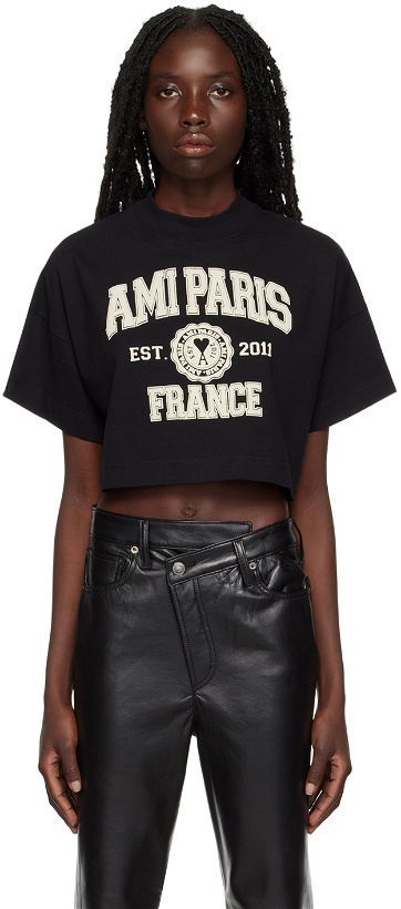 Photo: AMI Paris Black 'Ami Paris' T-Shirt