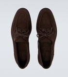 John Lobb Foil suede boat shoes