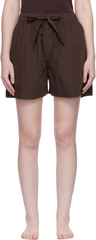 Photo: Tekla Brown Poplin Pyjama Shorts