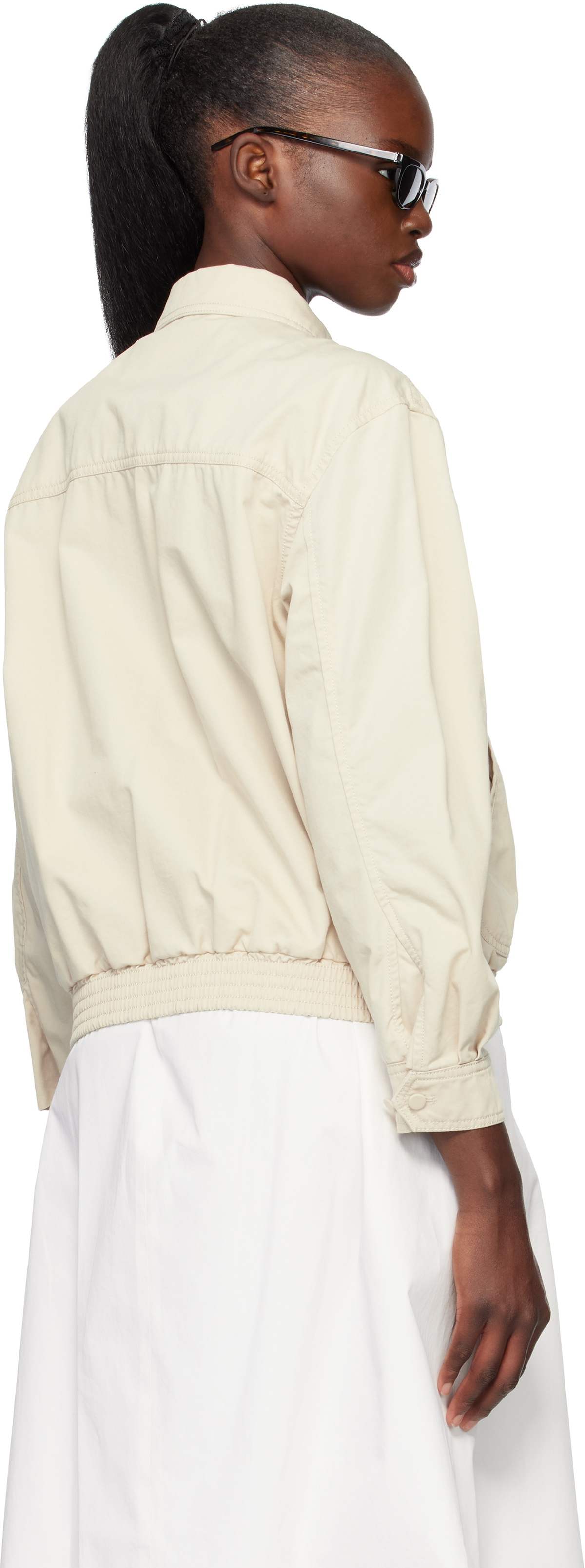 Nothing Written Beige Margaret Cotton Cricket Jacket